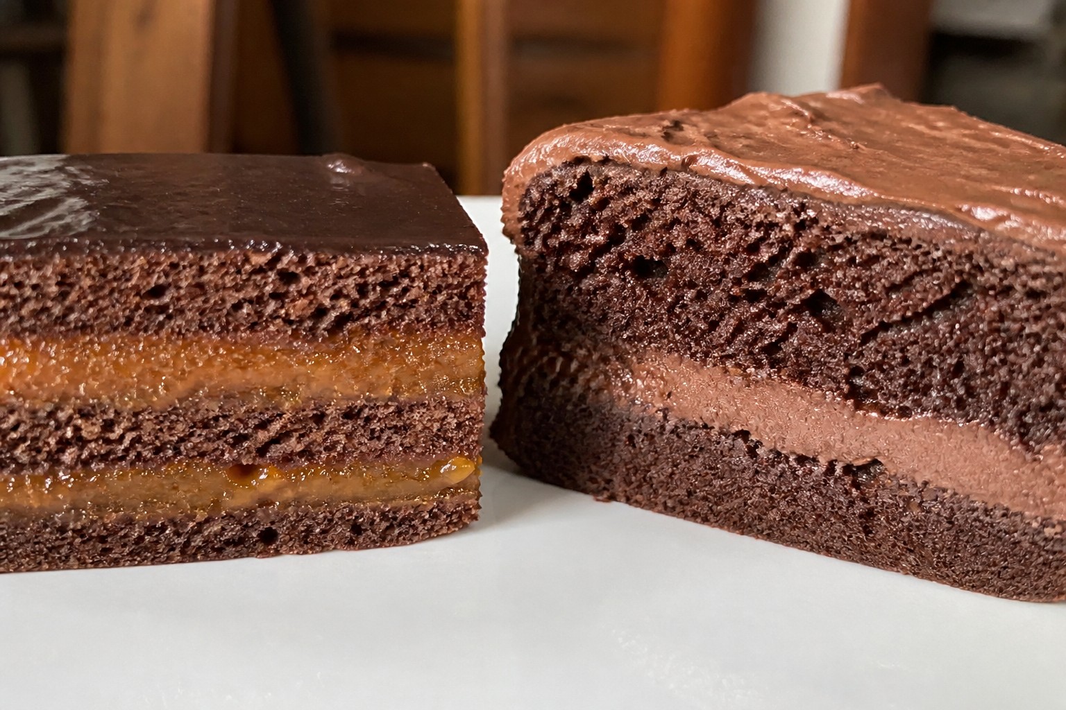 A practical the difference between Sacher cake and an ordinary chocolate cake step